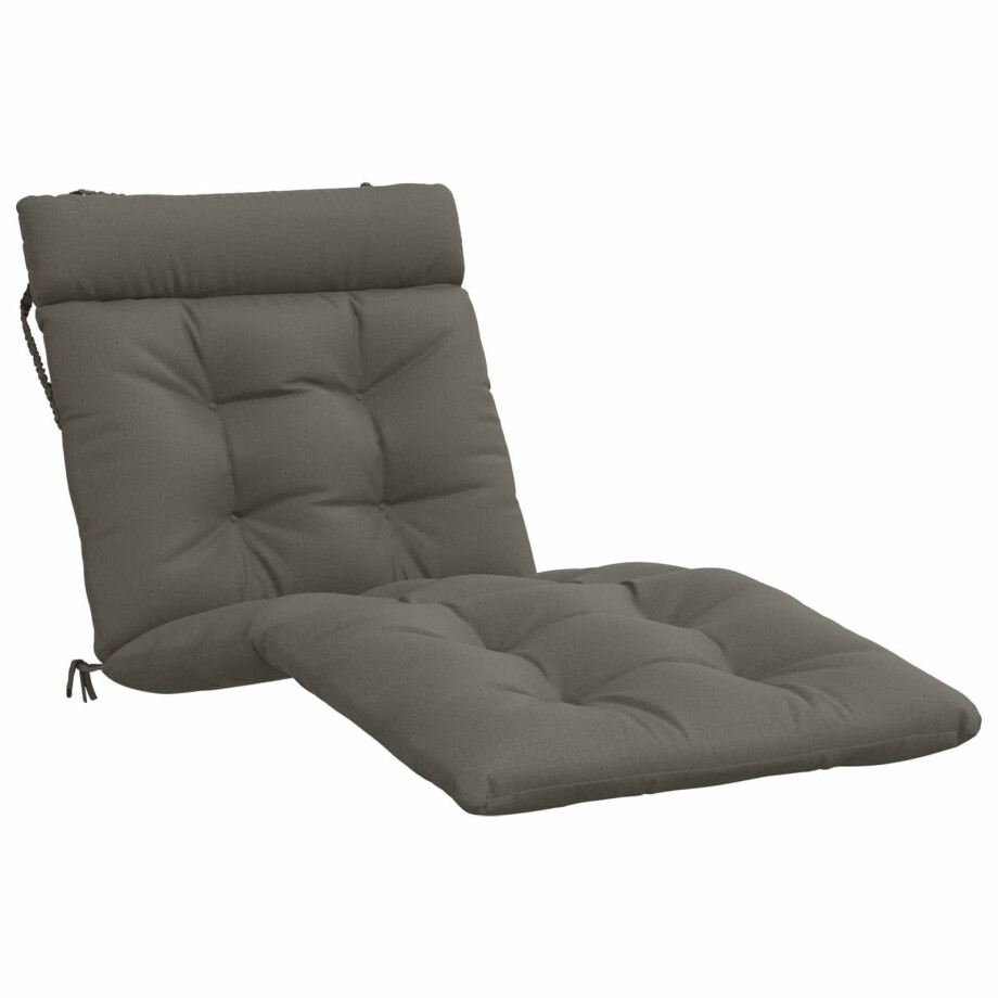 vidaXL Ligstoel Kussen VIANEN 100% Polyester Grijs 200 x 70 x 8 cm vidaXL Ligstoel Kussen VIANEN 100% Polyester Grijs 200 x 70 x 8 cm afbeelding 1