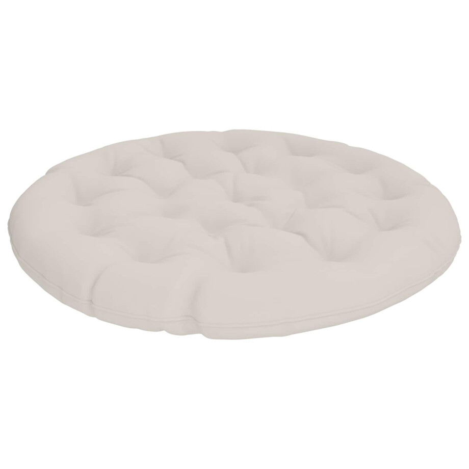 vidaXL Papasan Stoel Kussen VIANEN 100% Polyester Wit Ø 100 x 12 cm vidaXL Papasan Stoel Kussen VIANEN 100% Polyester Wit Ø 100 x 12 cm afbeelding 1
