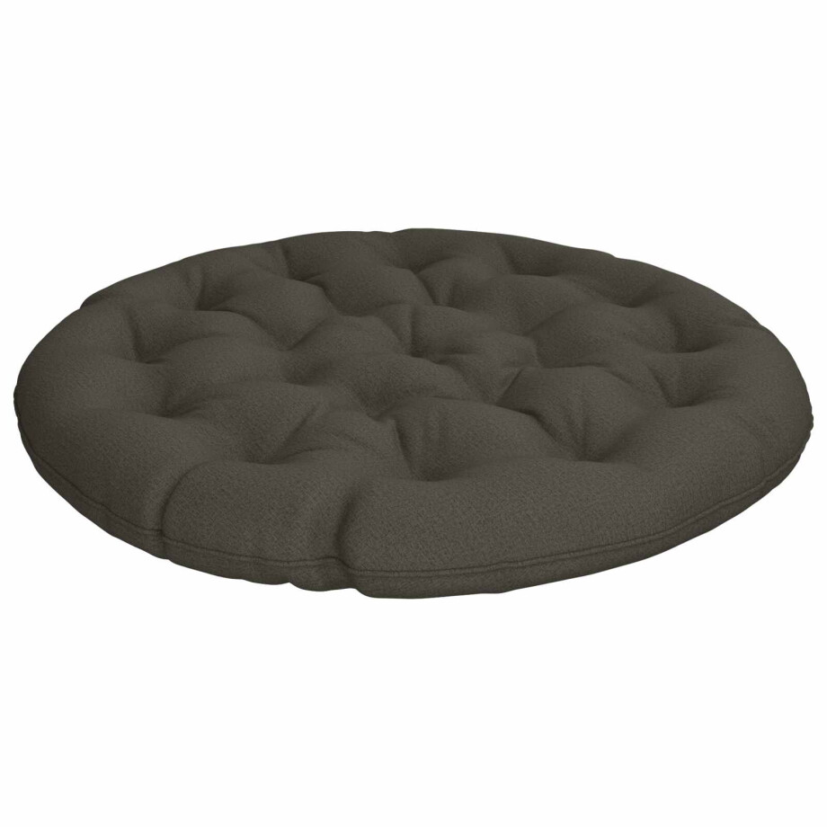 vidaXL Papasan Stoel Kussen VIANEN 100% Polyester Antraciet afbeelding 1