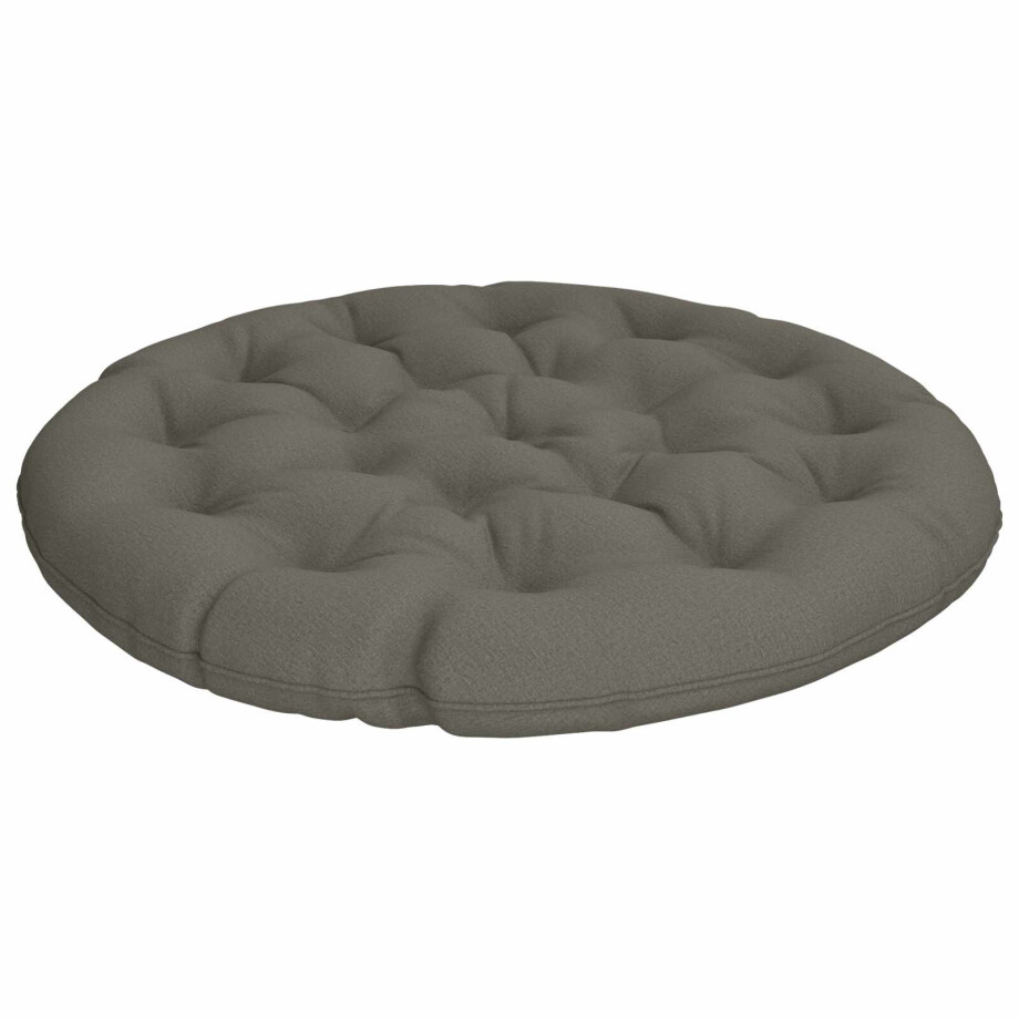vidaXL Papasan Stoel Kussen VIANEN 100% Polyester Grijs Ø 100 x 12 cm vidaXL Papasan Stoel Kussen VIANEN 100% Polyester Grijs Ø 100 x 12 cm afbeelding 1