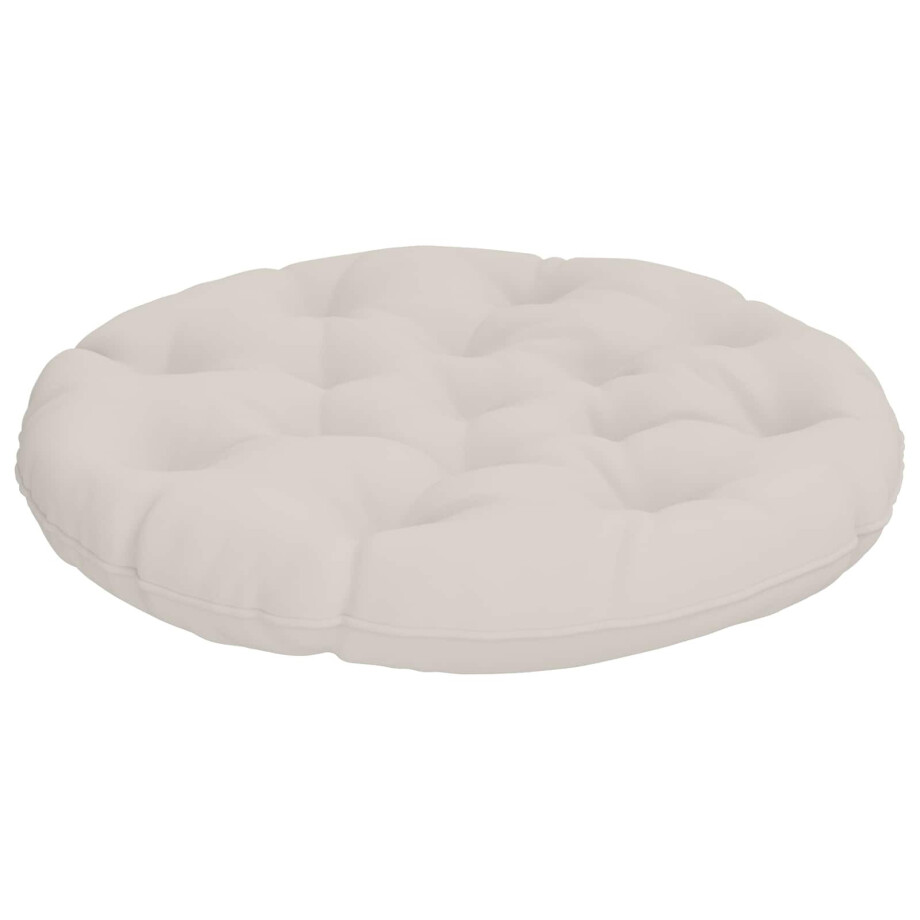 vidaXL Hangstoel Kussen VIANEN 100% Polyester Wit Ø 80 x 12 cm vidaXL Hangstoel Kussen VIANEN 100% Polyester Wit Ø 80 x 12 cm afbeelding 1