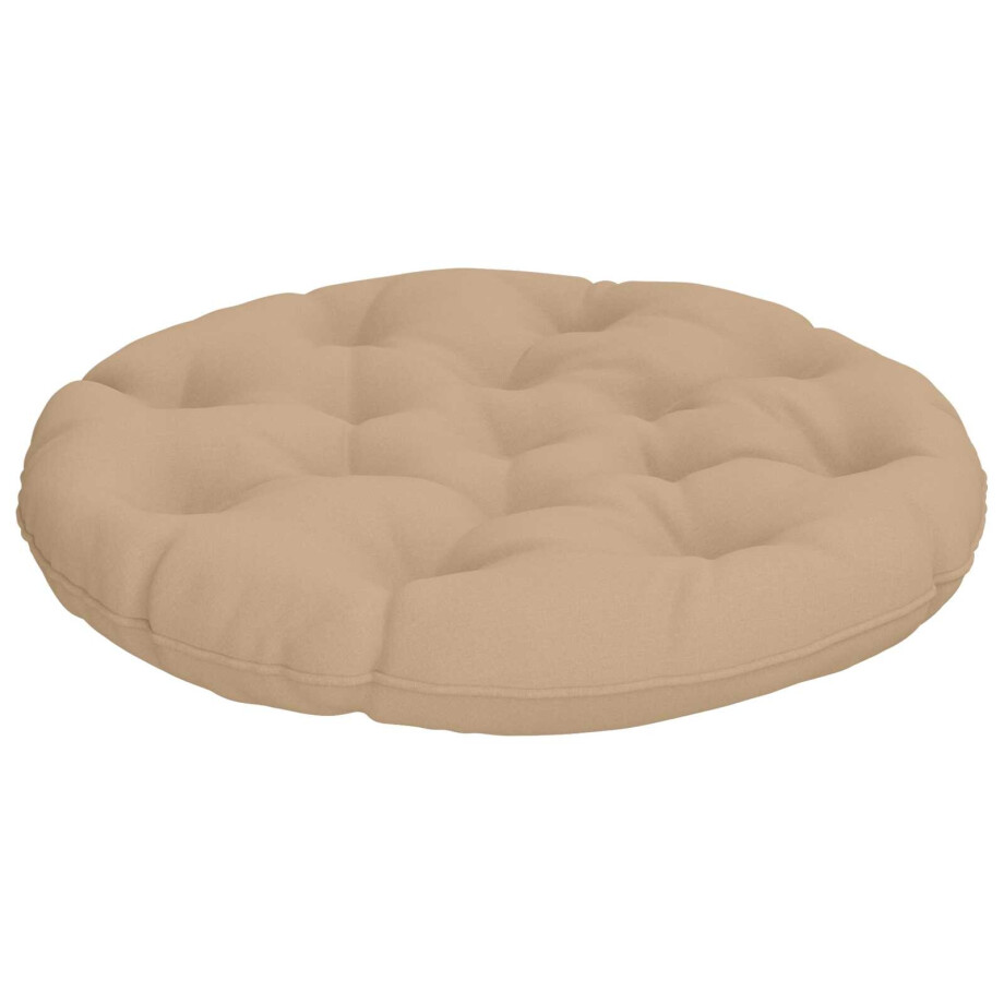 vidaXL Hangstoel Kussen VIANEN 100% Polyester Zand Ø 80 x 12 cm vidaXL Hangstoel Kussen VIANEN 100% Polyester Zand Ø 80 x 12 cm afbeelding 1