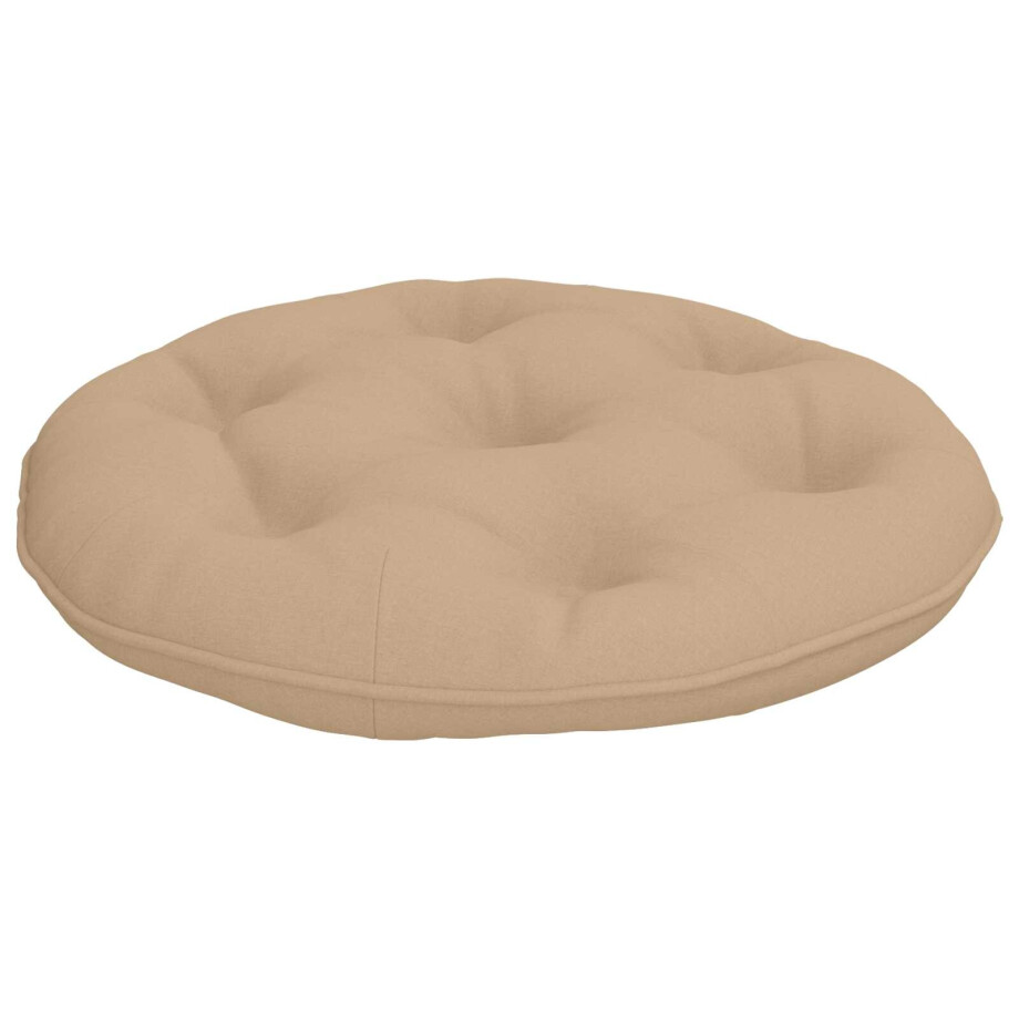 vidaXL Hangstoel Kussen VIANEN 100% Polyester Zand Ø 60 x 10 cm vidaXL Hangstoel Kussen VIANEN 100% Polyester Zand Ø 60 x 10 cm afbeelding 1