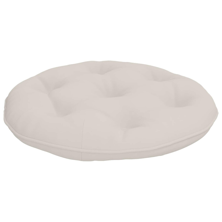 vidaXL Hangstoel Kussen VIANEN 100% Polyester Wit Ø 50 x 10 cm vidaXL Hangstoel Kussen VIANEN 100% Polyester Wit Ø 50 x 10 cm afbeelding 1