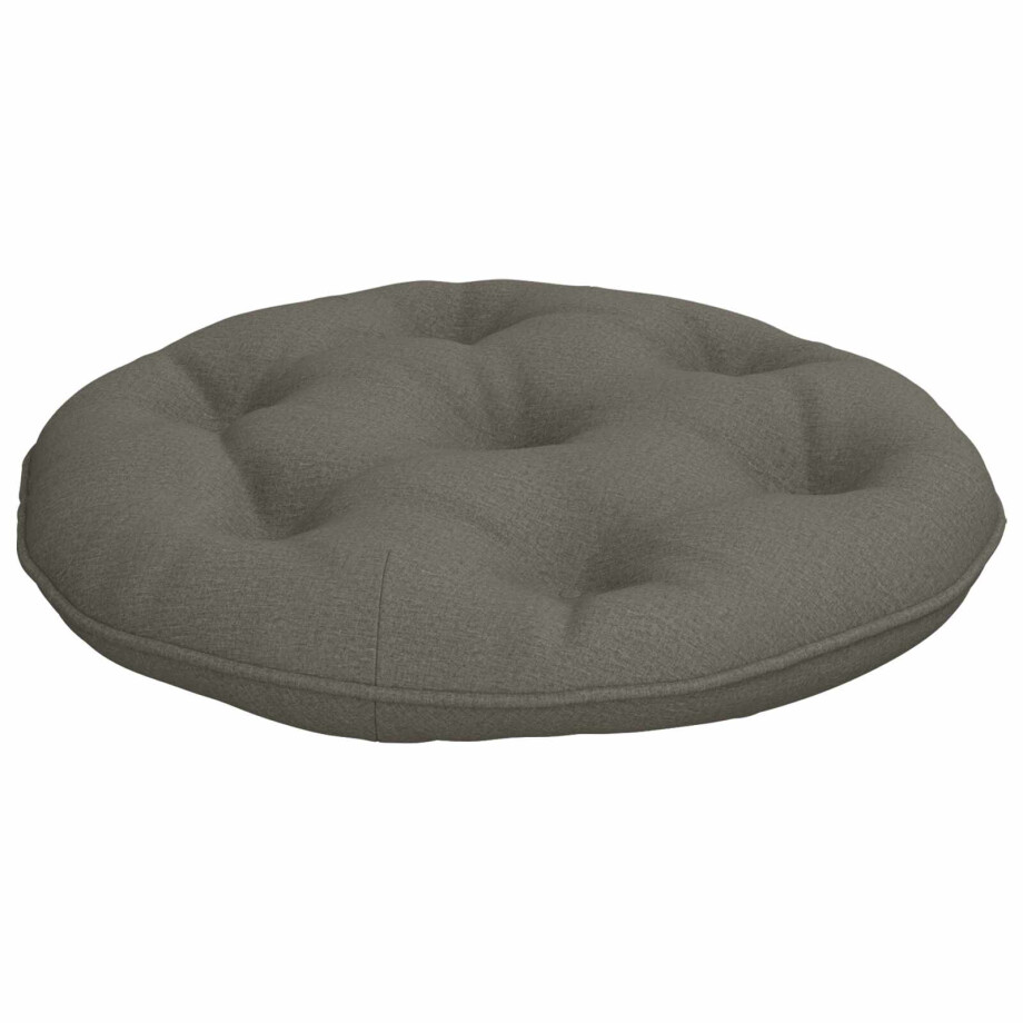 vidaXL Hangstoel Kussen VIANEN 100% Polyester Grijs Ø 45 x 10 cm afbeelding 1