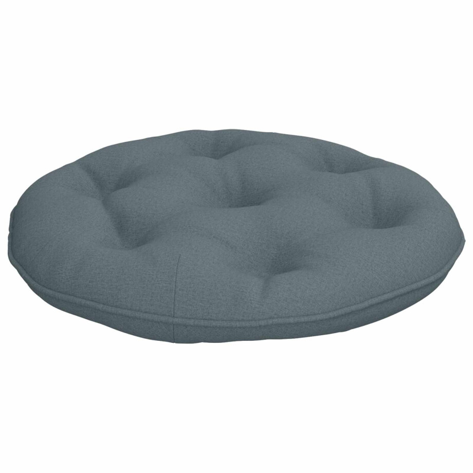 vidaXL Hangstoel Kussen VIANEN 100% Polyester Blauw Ø 40 x 10 cm afbeelding 1