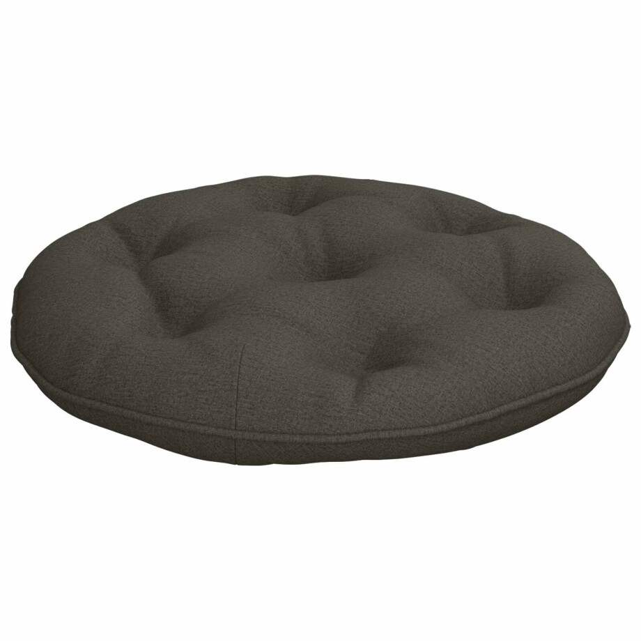 vidaXL Hangstoel Kussen VIANEN 100% Polyester Antraciet Ø 40 x 10 cm afbeelding 1