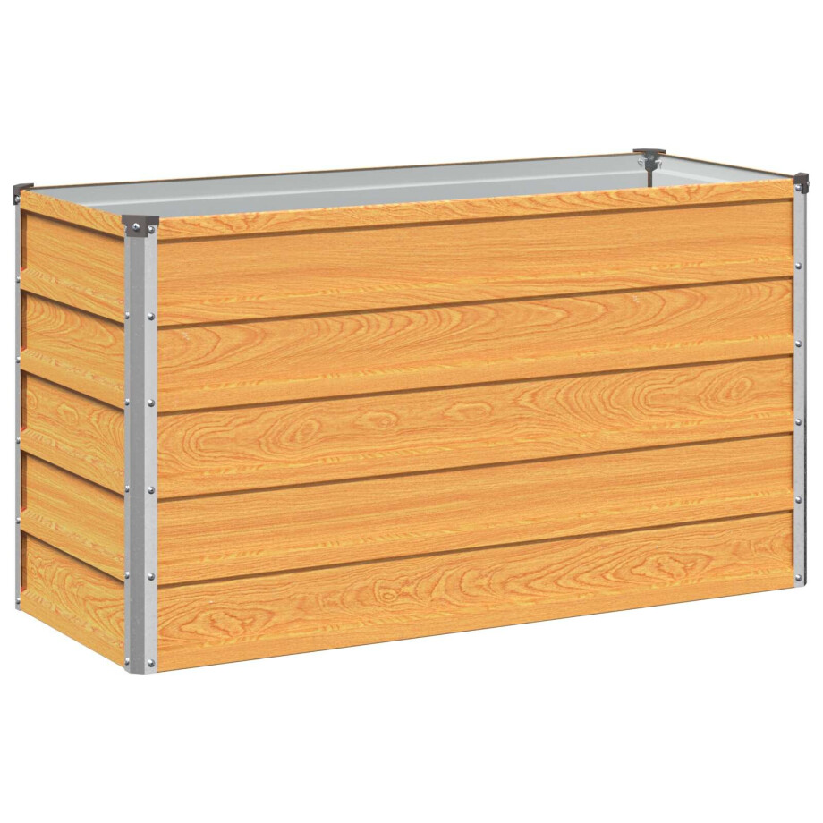 vidaXL Verhoogd Tuinbed Naturel 100 x 40 x 55 cm koudgewalst staal afbeelding 1