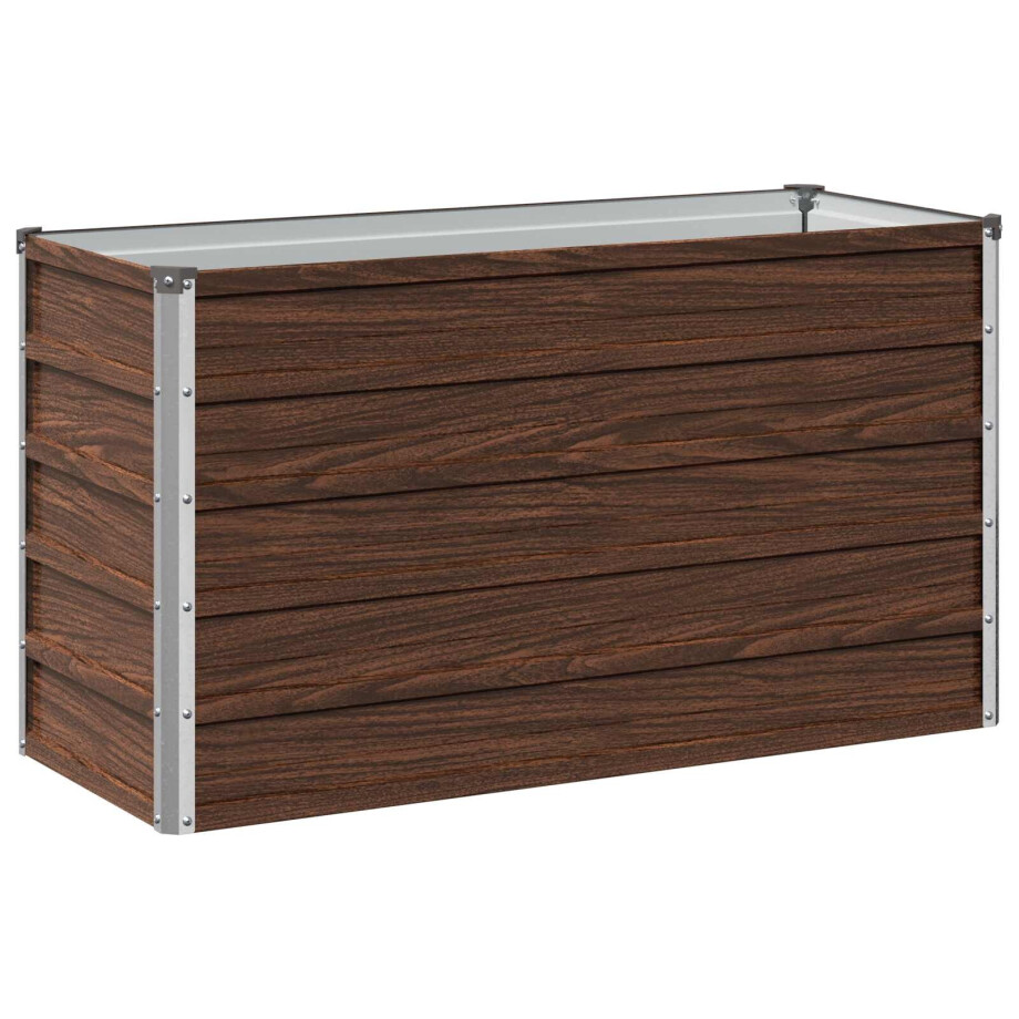 vidaXL Verhoogd Tuinbed Zwart 100 x 40 x 55 cm koudgewalst staal afbeelding 1