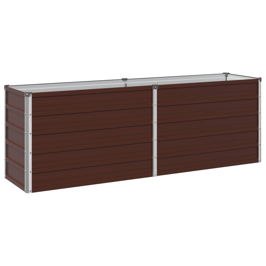 vidaXL Verhoogd Tuinbed Bruin 160 x 40 x 55 cm koudgewalst staal vidaXL Verhoogd Tuinbed Bruin 160 x 40 x 55 cm koudgewalst staal afbeelding 1