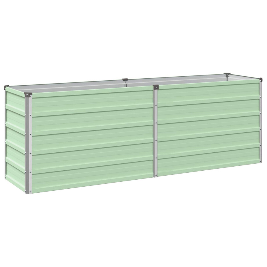 vidaXL Verhoogd Tuinbed Pastelgroen 160 x 40 x 55 cm koudgewalst staal vidaXL Verhoogd Tuinbed Pastelgroen 160 x 40 x 55 cm koudgewalst staal afbeelding 1