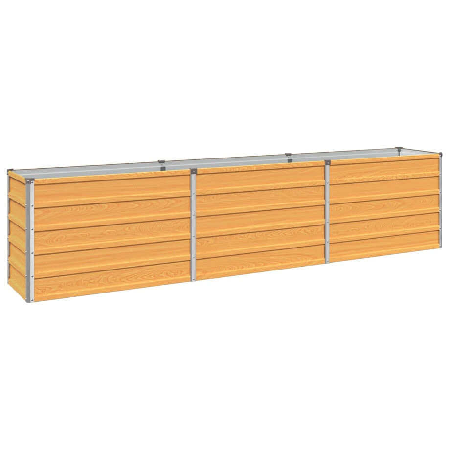 vidaXL Verhoogd Tuinbed Naturel 240 x 40 x 55 cm koudgewalst staal vidaXL Verhoogd Tuinbed Naturel 240 x 40 x 55 cm koudgewalst staal afbeelding 1