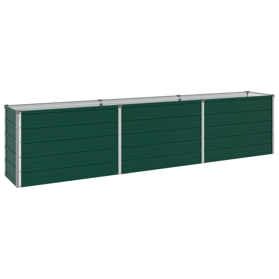 vidaXL Verhoogd Tuinbed Groen 240 x 40 x 55 cm koudgewalst stalen vidaXL Verhoogd Tuinbed Groen 240 x 40 x 55 cm koudgewalst stalen afbeelding 1