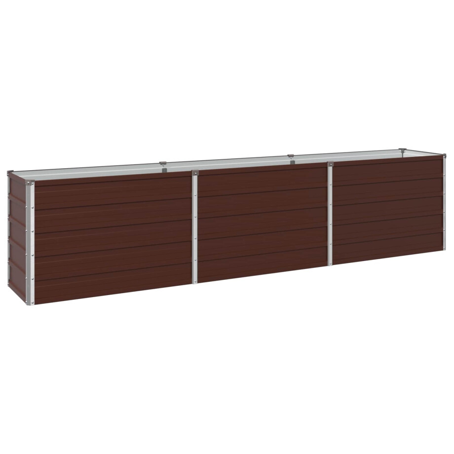 vidaXL Verhoogd Tuinbed Bruin 240 x 40 x 55 cm koudgewalst staal vidaXL Verhoogd Tuinbed Bruin 240 x 40 x 55 cm koudgewalst staal afbeelding 1