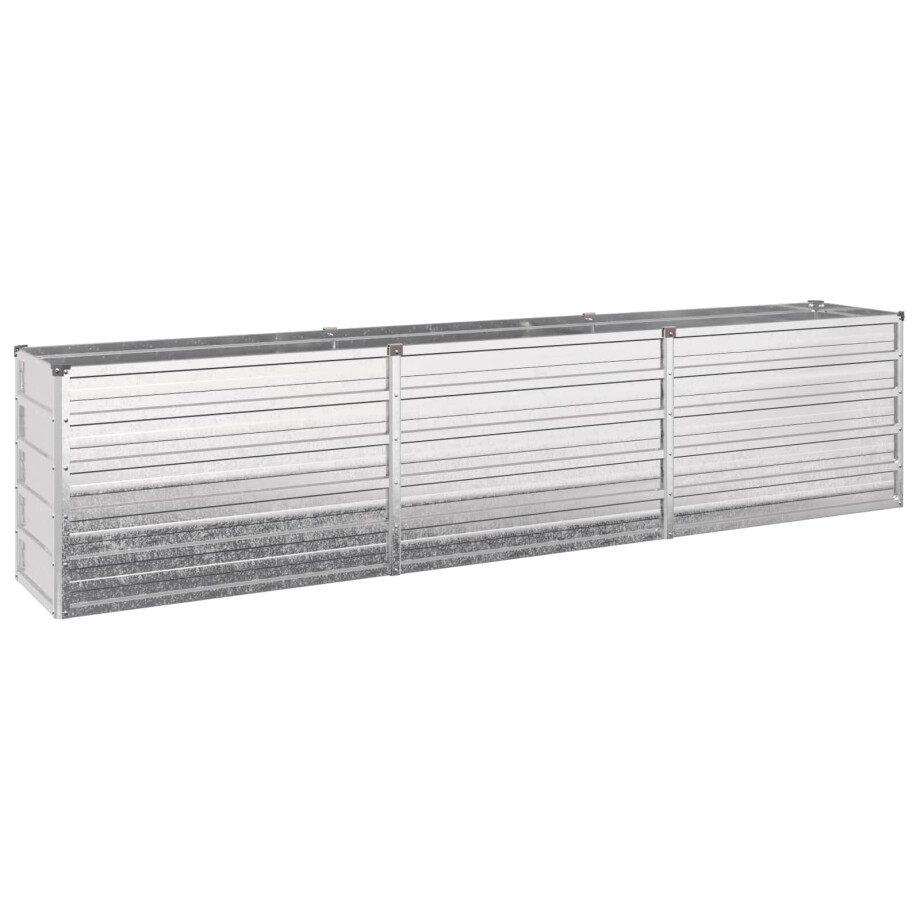 vidaXL Verhoogd Tuinbed Zilverkleurig 240 x 40 x 55 cm gegalvaniseerd vidaXL Verhoogd Tuinbed Zilverkleurig 240 x 40 x 55 cm gegalvaniseerd afbeelding 1