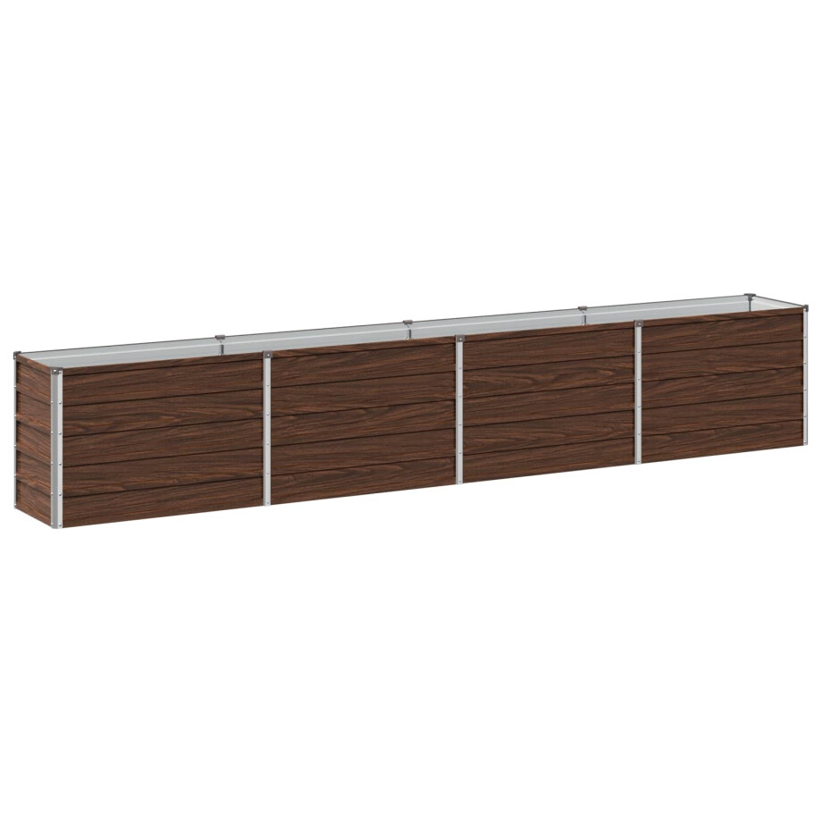 vidaXL Verhoogd Tuinbed Zwart 320 x 40 x 55 cm koudgewalst staal afbeelding 1