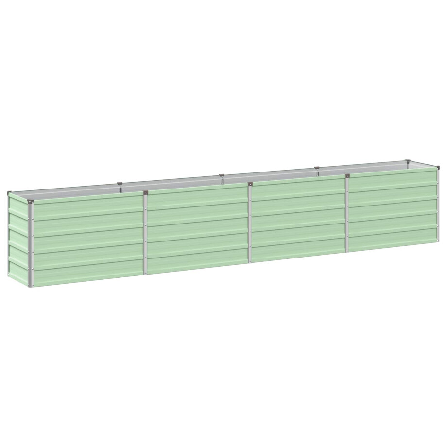 vidaXL Verhoogd Tuinbed Pastelgroen 320 x 40 x 55 cm koudgewalst staal vidaXL Verhoogd Tuinbed Pastelgroen 320 x 40 x 55 cm koudgewalst staal afbeelding 1
