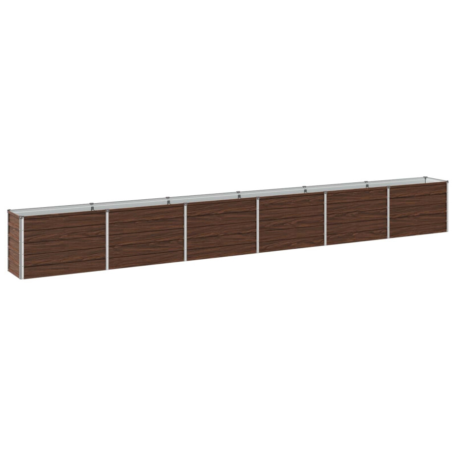 vidaXL Verhoogd Tuinbed Zwart 480 x 40 x 55 cm koudgewalst staal afbeelding 1