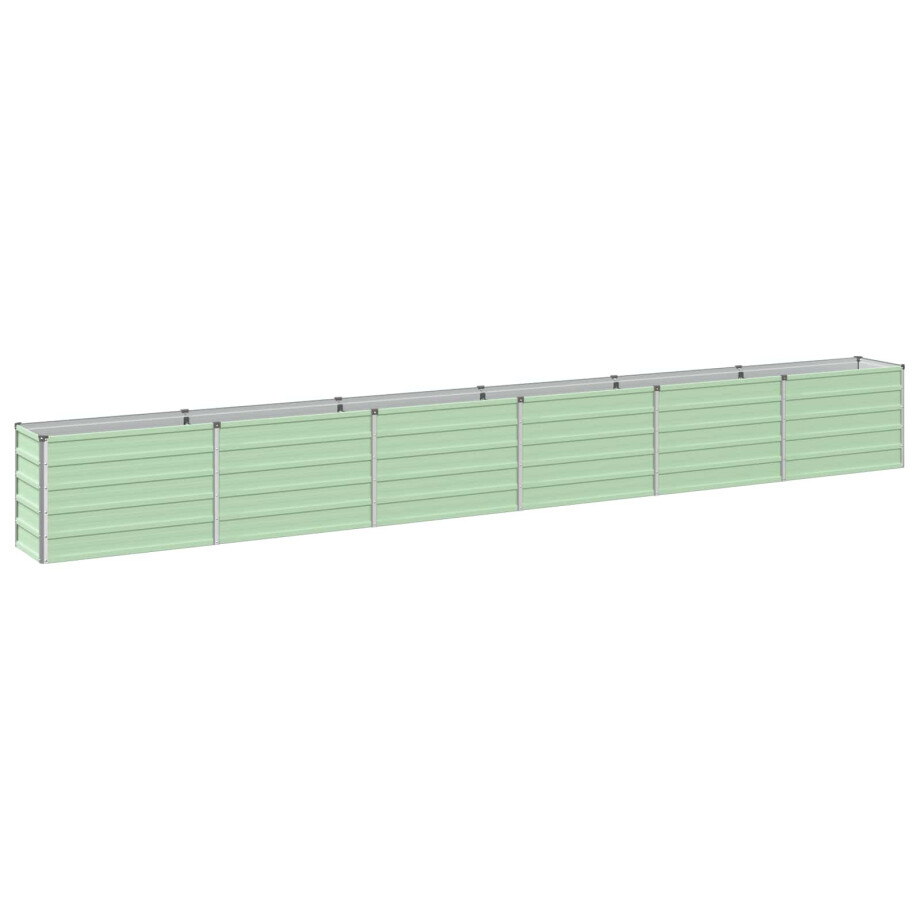 vidaXL Verhoogd Tuinbed Pastelgroen 480 x 40 x 55 cm koudgewalst staal vidaXL Verhoogd Tuinbed Pastelgroen 480 x 40 x 55 cm koudgewalst staal afbeelding 1
