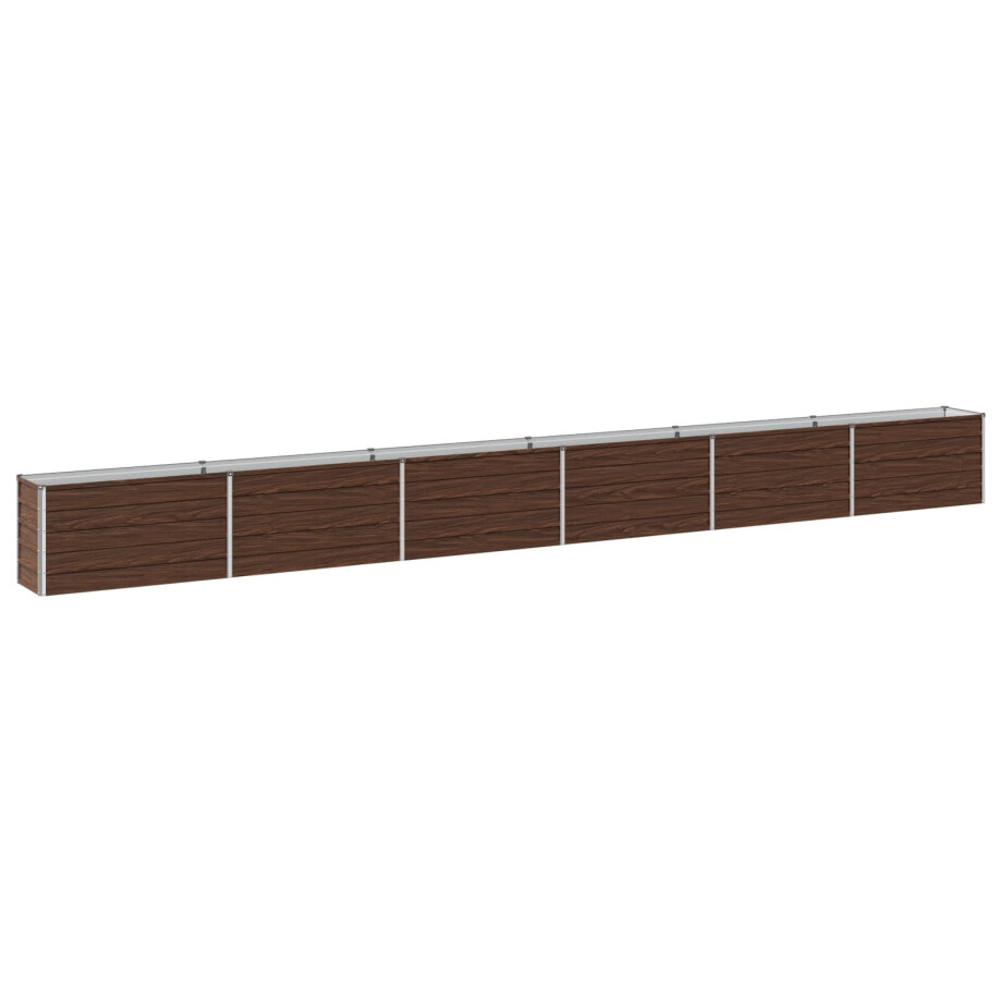 vidaXL Verhoogd Tuinbed Zwart 600 x 40 x 55 cm koudgewalst staal afbeelding 1