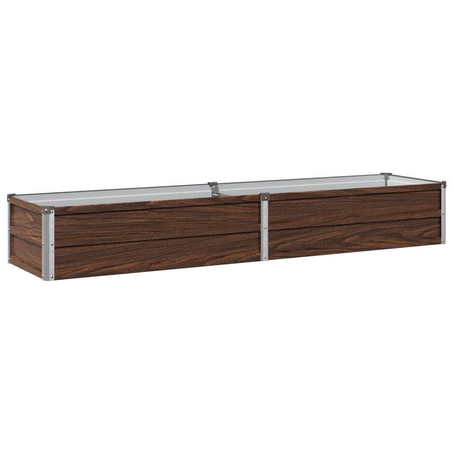 vidaXL Verhoogd Tuinbed Zwart 160 x 40 x 24 cm koudgewalst staal afbeelding 1