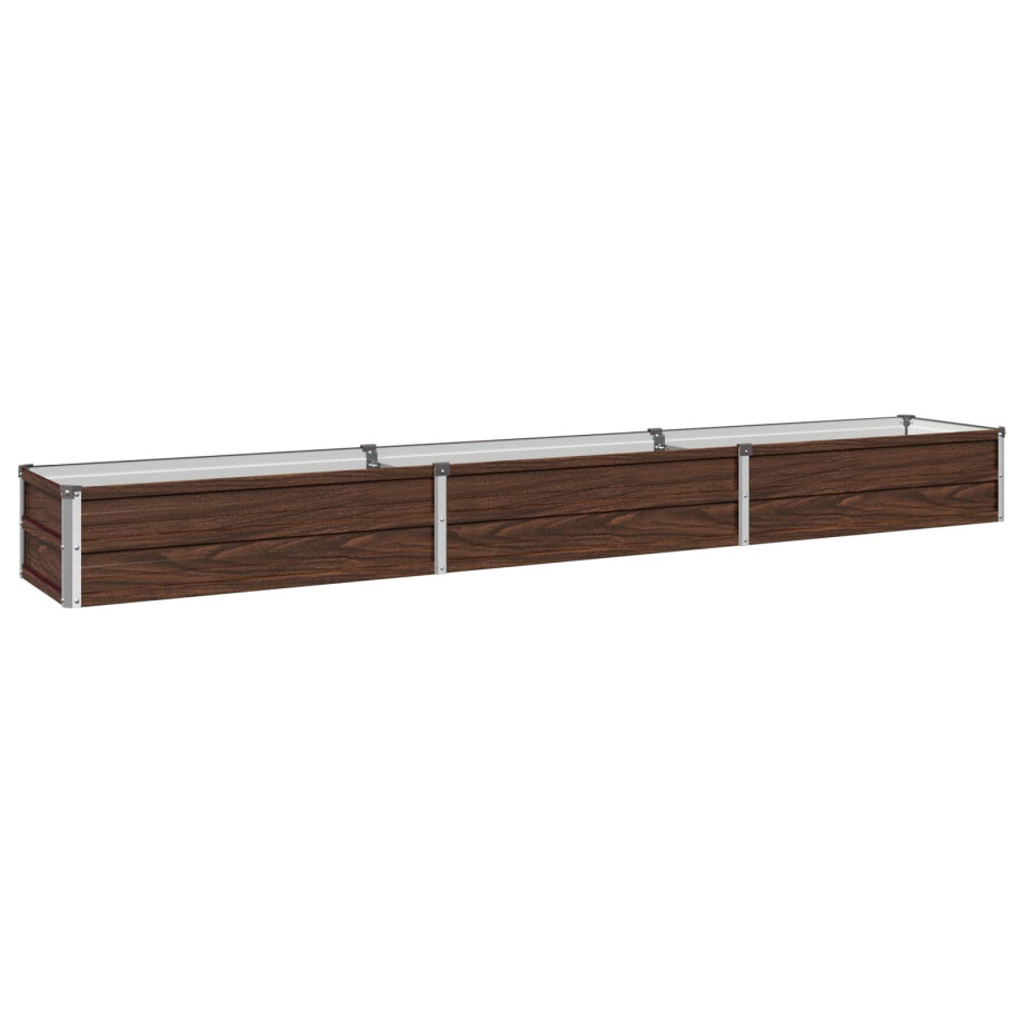 vidaXL Verhoogd Tuinbed Zwart 240 x 40 x 24 cm koudgewalst staal afbeelding 1