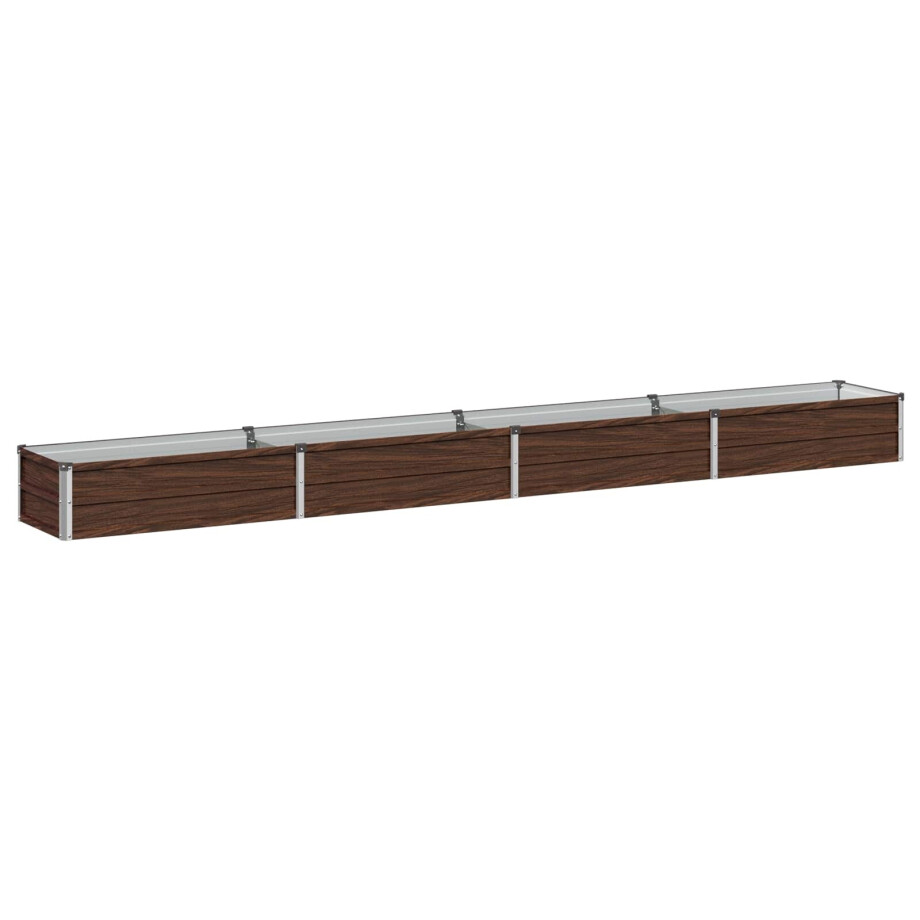 vidaXL Verhoogd Tuinbed Zwart 320 x 40 x 24 cm koudgewalst staal afbeelding 1