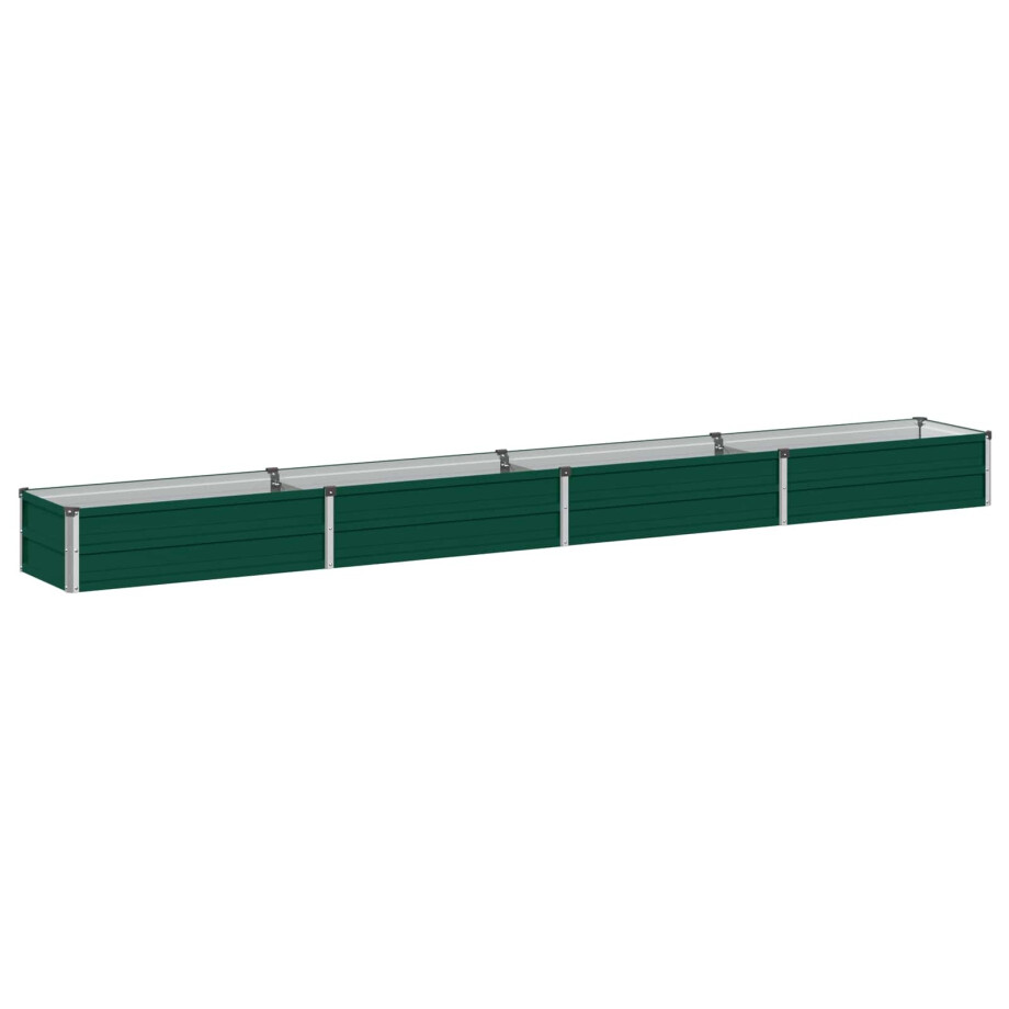 vidaXL Verhoogd Tuinbed Groen 320 x 40 x 24 cm koudgewalst stalen vidaXL Verhoogd Tuinbed Groen 320 x 40 x 24 cm koudgewalst stalen afbeelding 1