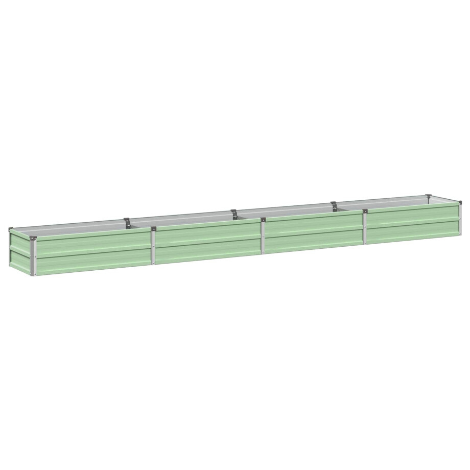 vidaXL Verhoogd Tuinbed Pastelgroen 320 x 40 x 24 cm koudgewalst staal vidaXL Verhoogd Tuinbed Pastelgroen 320 x 40 x 24 cm koudgewalst staal afbeelding 1