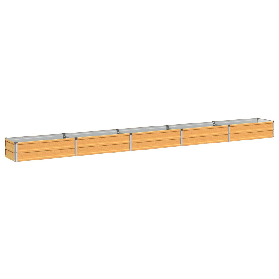 vidaXL Verhoogd Tuinbed Naturel 400 x 40 x 24 cm koudgewalst staal afbeelding 1