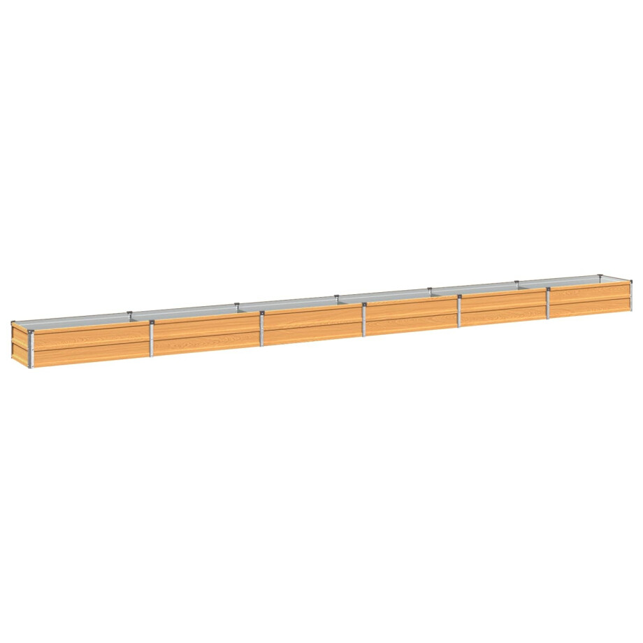 vidaXL Verhoogd Tuinbed Naturel 480 x 40 x 24 cm koudgewalst staal afbeelding 1