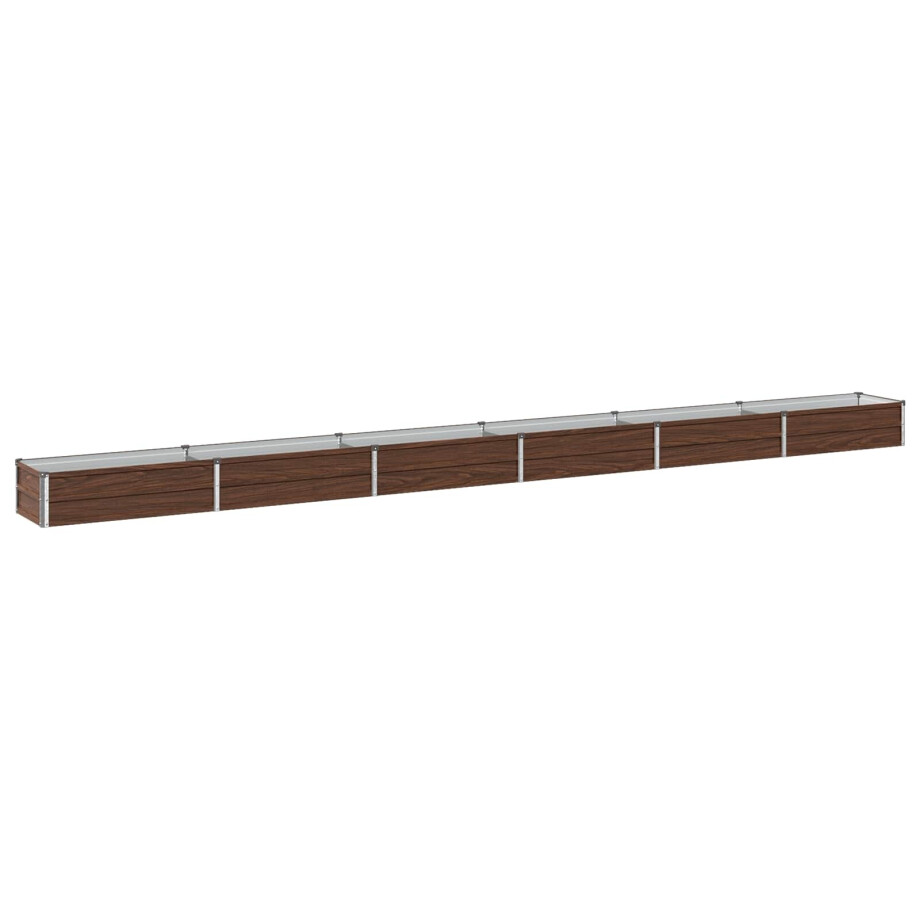 vidaXL Verhoogd Tuinbed Zwart 480 x 40 x 24 cm koudgewalst staal afbeelding 1