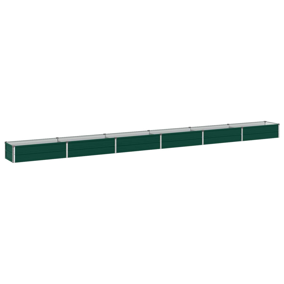 vidaXL Verhoogd Tuinbed Groen 480 x 40 x 24 cm koudgewalst stalen vidaXL Verhoogd Tuinbed Groen 480 x 40 x 24 cm koudgewalst stalen afbeelding 1