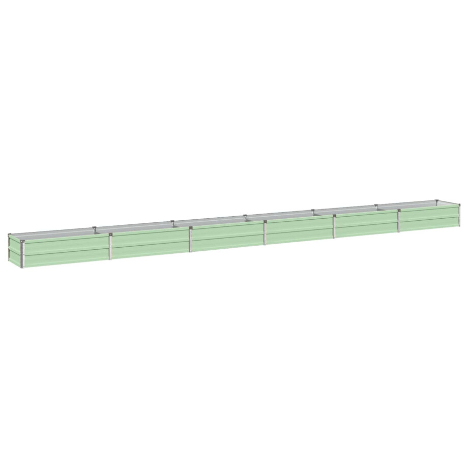 vidaXL Verhoogd Tuinbed Pastelgroen 480 x 40 x 24 cm koudgewalst staal vidaXL Verhoogd Tuinbed Pastelgroen 480 x 40 x 24 cm koudgewalst staal afbeelding 1