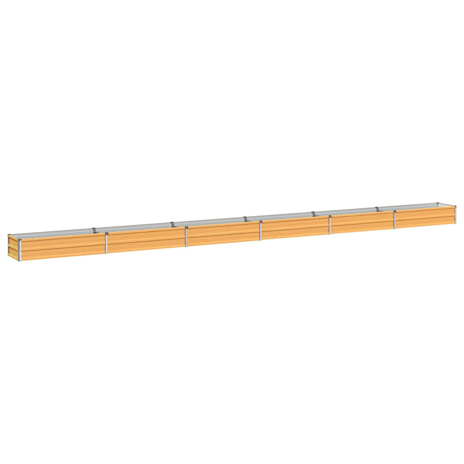 vidaXL Verhoogd Tuinbed Naturel 600 x 40 x 24 cm koudgewalst staal afbeelding 1