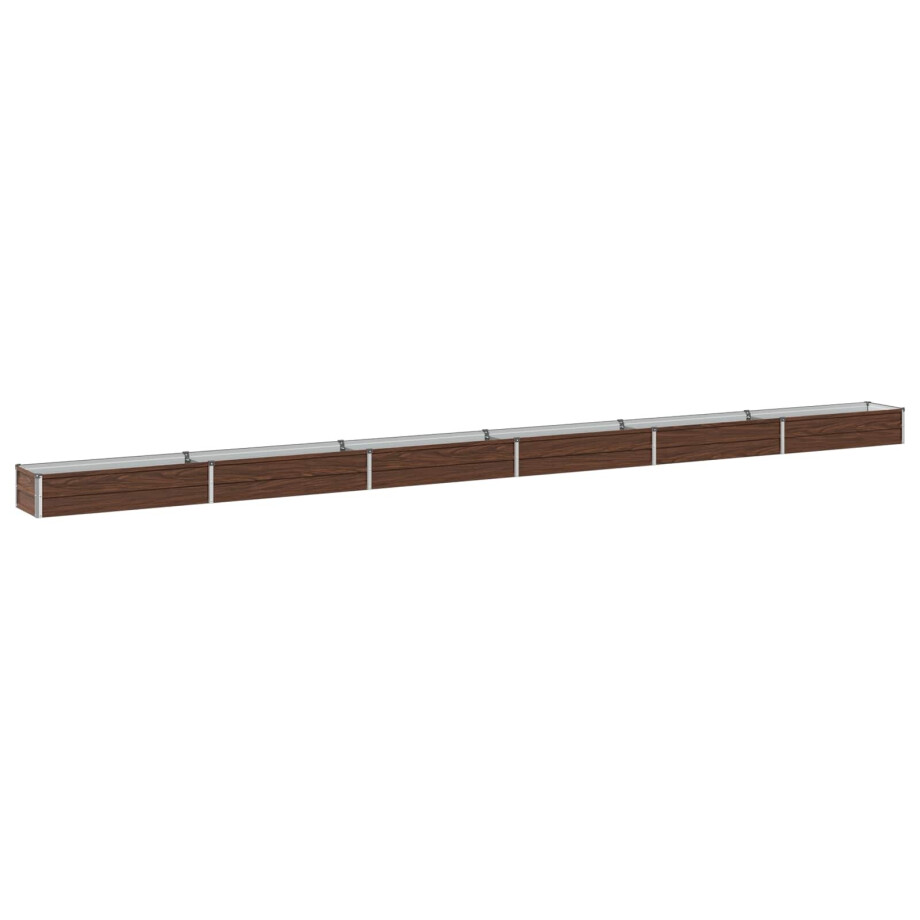 vidaXL Verhoogd Tuinbed Zwart 600 x 40 x 24 cm koudgewalst staal afbeelding 1