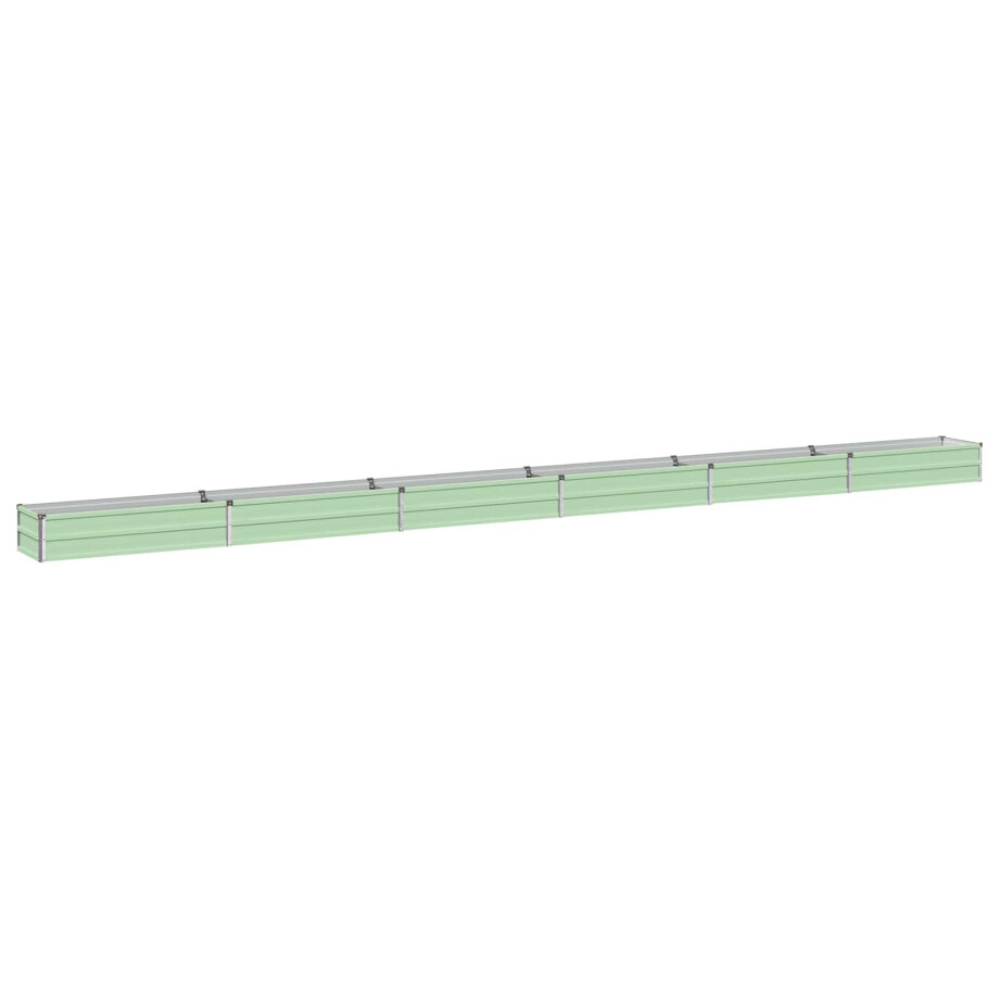 vidaXL Verhoogd Tuinbed Pastelgroen 600 x 40 x 24 cm koudgewalst staal vidaXL Verhoogd Tuinbed Pastelgroen 600 x 40 x 24 cm koudgewalst staal afbeelding 1