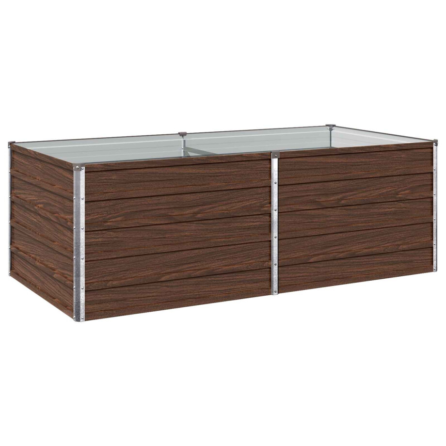 vidaXL Verhoogd Tuinbed Zwart 160 x 80 x 55 cm koudgewalst staal afbeelding 1
