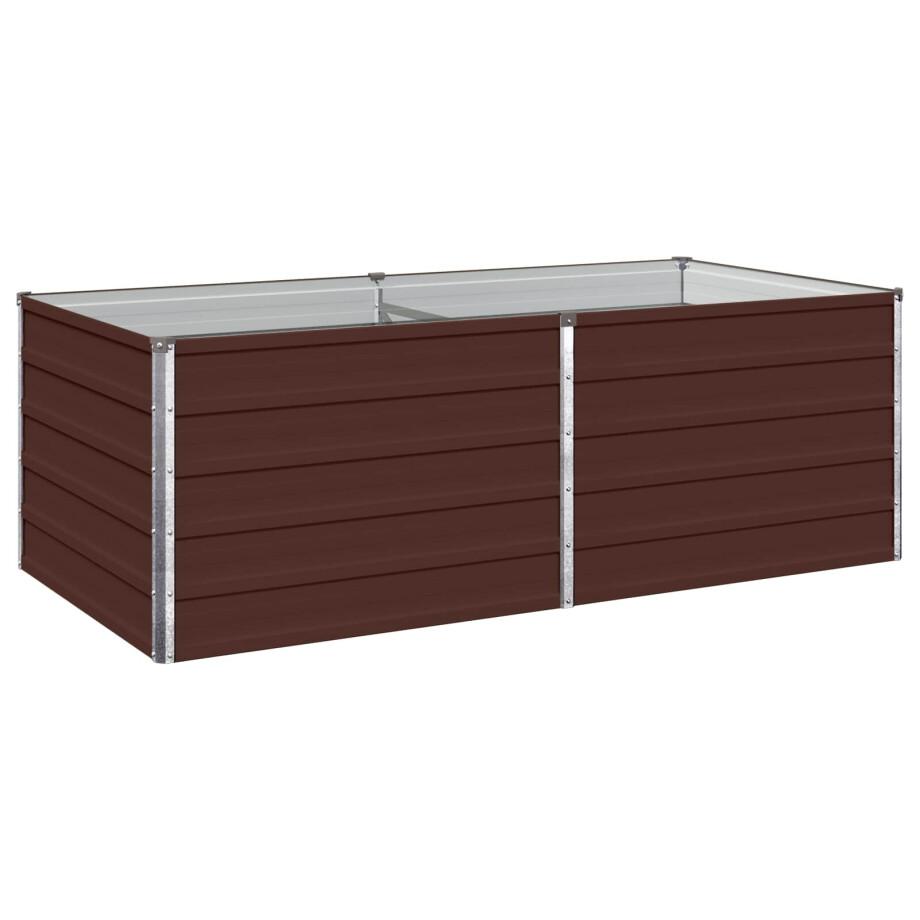 vidaXL Verhoogd Tuinbed Bruin 160 x 80 x 55 cm koudgewalst staal vidaXL Verhoogd Tuinbed Bruin 160 x 80 x 55 cm koudgewalst staal afbeelding 1