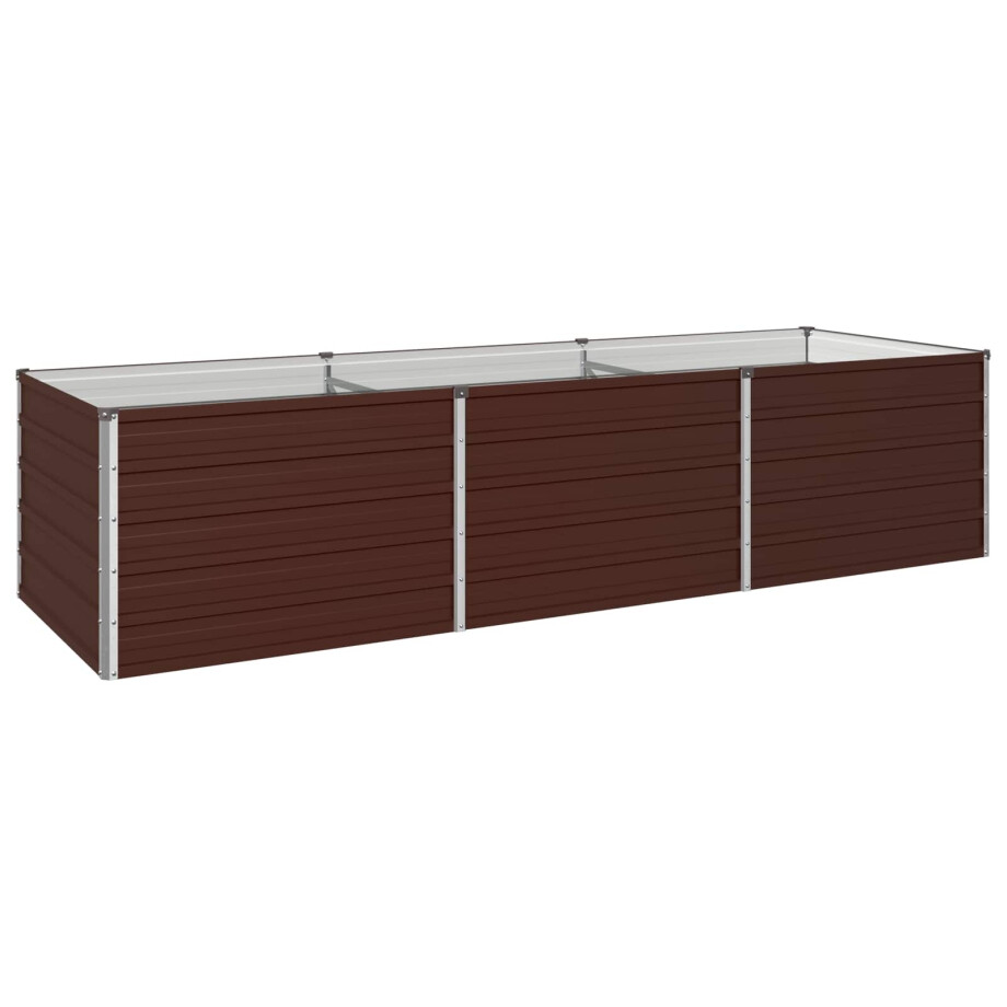 vidaXL Verhoogd Tuinbed Bruin 240 x 80 x 55 cm koudgewalst staal vidaXL Verhoogd Tuinbed Bruin 240 x 80 x 55 cm koudgewalst staal afbeelding 1