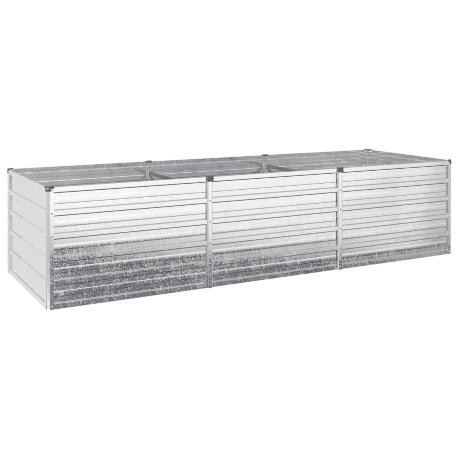 vidaXL Verhoogd Tuinbed Zilverkleurig 240 x 80 x 55 cm gegalvaniseerd vidaXL Verhoogd Tuinbed Zilverkleurig 240 x 80 x 55 cm gegalvaniseerd afbeelding 1