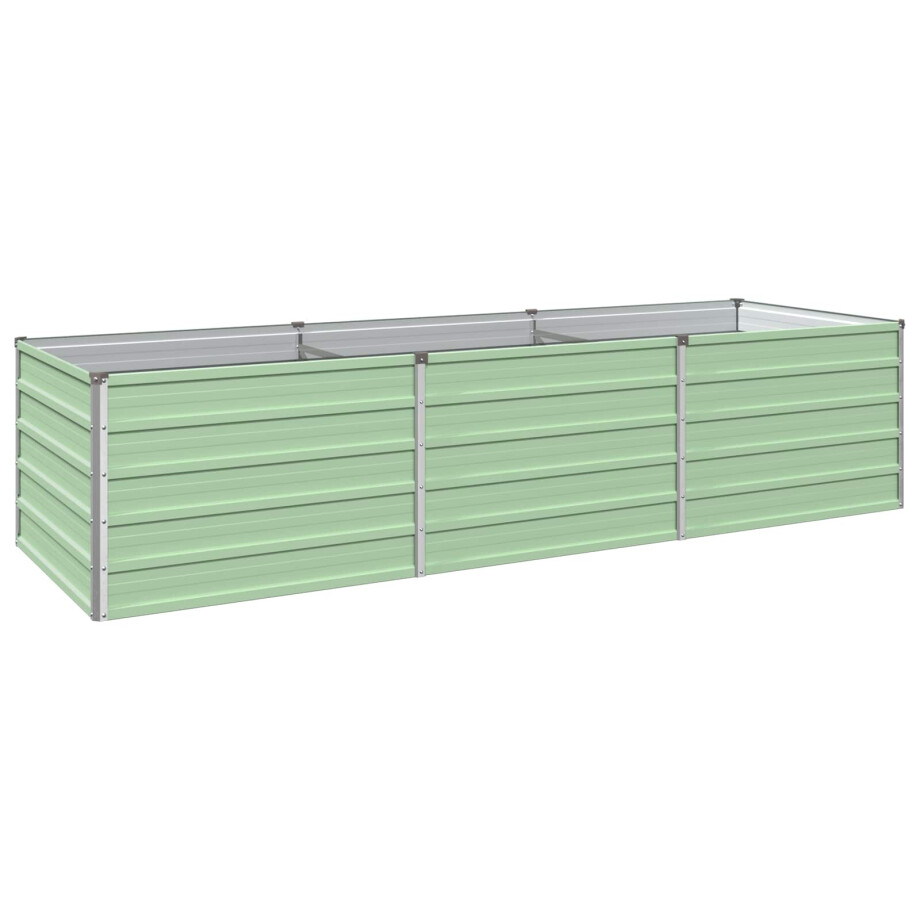 vidaXL Verhoogd Tuinbed Pastelgroen 240 x 80 x 55 cm koudgewalst staal vidaXL Verhoogd Tuinbed Pastelgroen 240 x 80 x 55 cm koudgewalst staal afbeelding 1