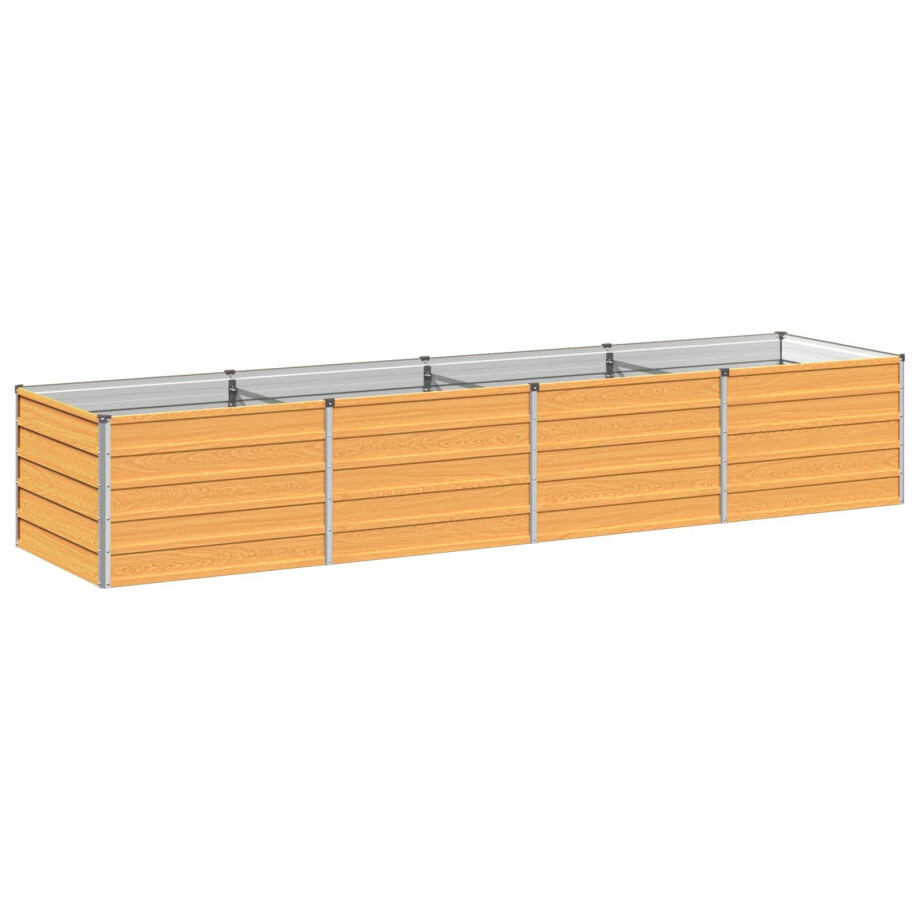 vidaXL Verhoogd Tuinbed Naturel 320 x 80 x 55 cm koudgewalst staal afbeelding 1