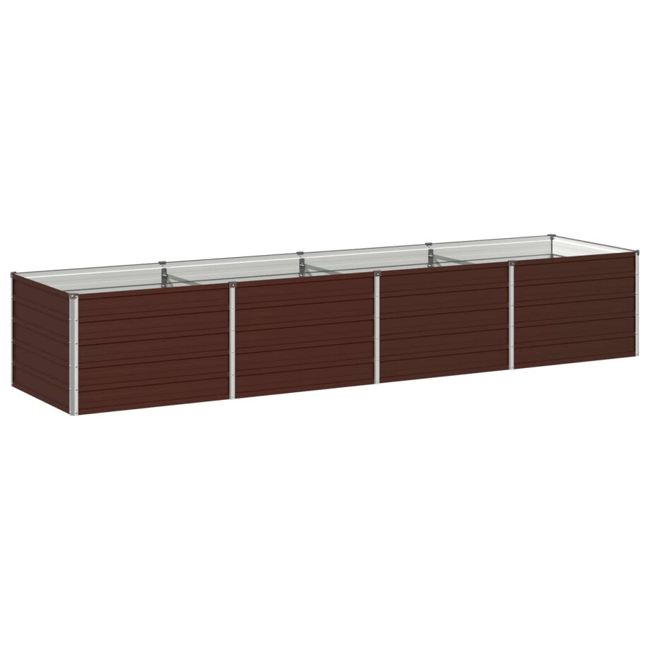 vidaXL Verhoogd Tuinbed Bruin 320 x 80 x 55 cm koudgewalst staal vidaXL Verhoogd Tuinbed Bruin 320 x 80 x 55 cm koudgewalst staal afbeelding 1