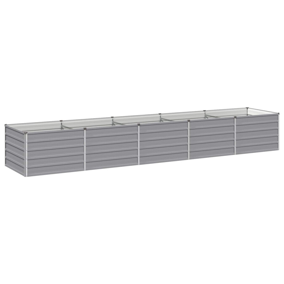 vidaXL Verhoogd Tuinbed Grijs 400 x 80 x 55 cm koudgewalst staal vidaXL Verhoogd Tuinbed Grijs 400 x 80 x 55 cm koudgewalst staal afbeelding 1