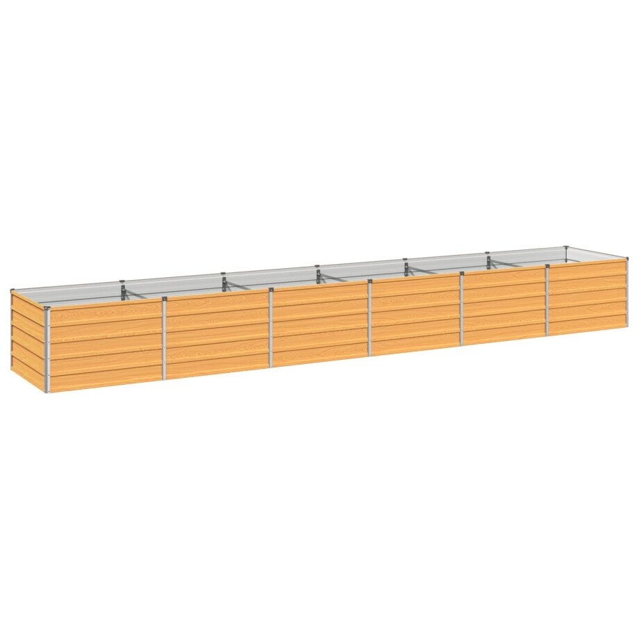 vidaXL Verhoogd Tuinbed Naturel 480 x 80 x 55 cm koudgewalst staal afbeelding 1