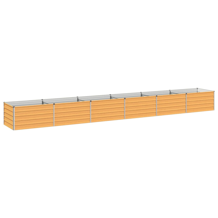 vidaXL Verhoogd Tuinbed Naturel 600 x 80 x 55 cm koudgewalst staal afbeelding 1