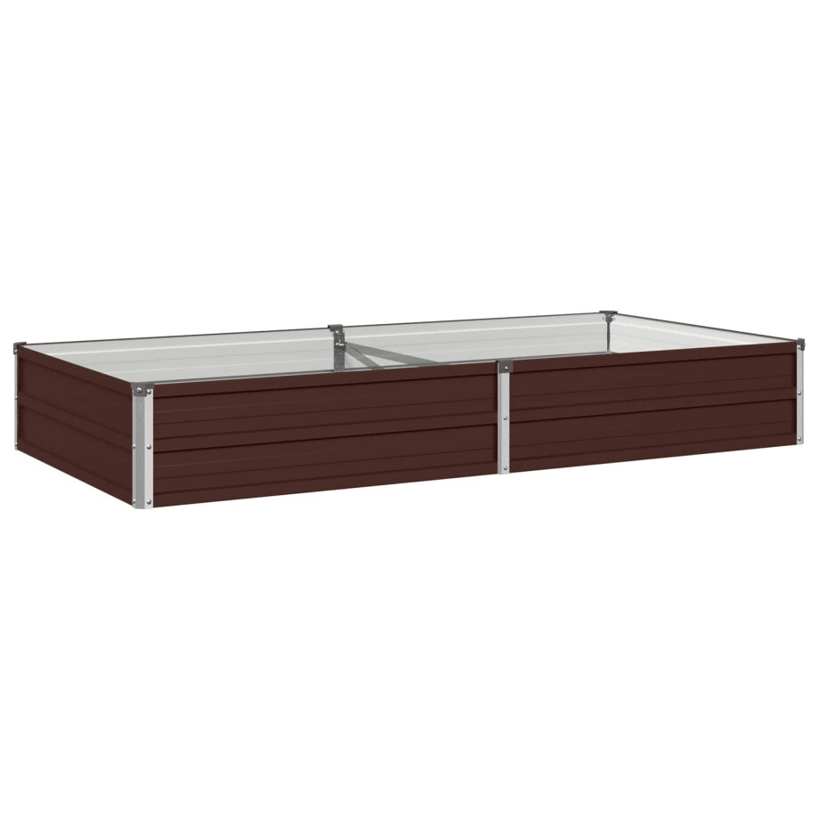 vidaXL Verhoogd Tuinbed Bruin 160 x 80 x 24 cm koudgewalst staal vidaXL Verhoogd Tuinbed Bruin 160 x 80 x 24 cm koudgewalst staal afbeelding 1