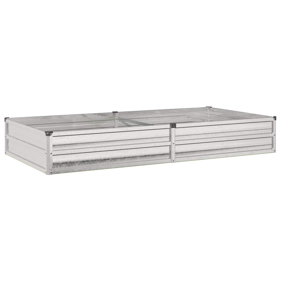 vidaXL Verhoogd Tuinbed Zilverkleurig 160 x 80 x 24 cm gegalvaniseerd vidaXL Verhoogd Tuinbed Zilverkleurig 160 x 80 x 24 cm gegalvaniseerd afbeelding 1