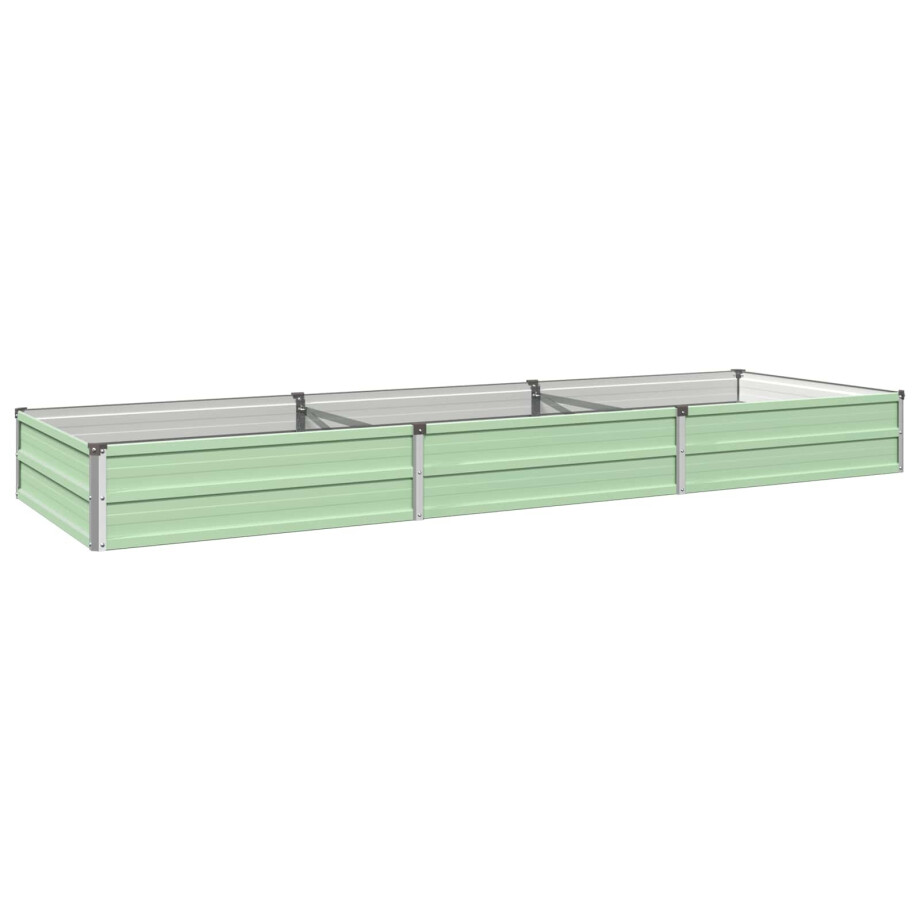 vidaXL Verhoogd Tuinbed Pastelgroen 240 x 80 x 24 cm koudgewalst staal vidaXL Verhoogd Tuinbed Pastelgroen 240 x 80 x 24 cm koudgewalst staal afbeelding 1
